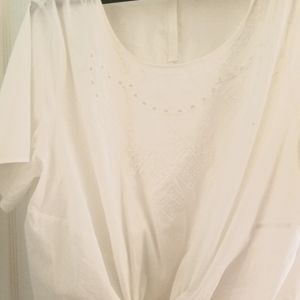 White Sleeveless Blouse NWOT
